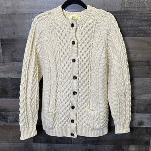 INISH SAIMER HAND KNITTED IN IRELAND VINTAGE 1960-70’s ARAN JUMPER Large